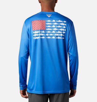 Columbia Men's Terminal Tackle PFG Fish Flag Long Sleeve Shirt- Product Image