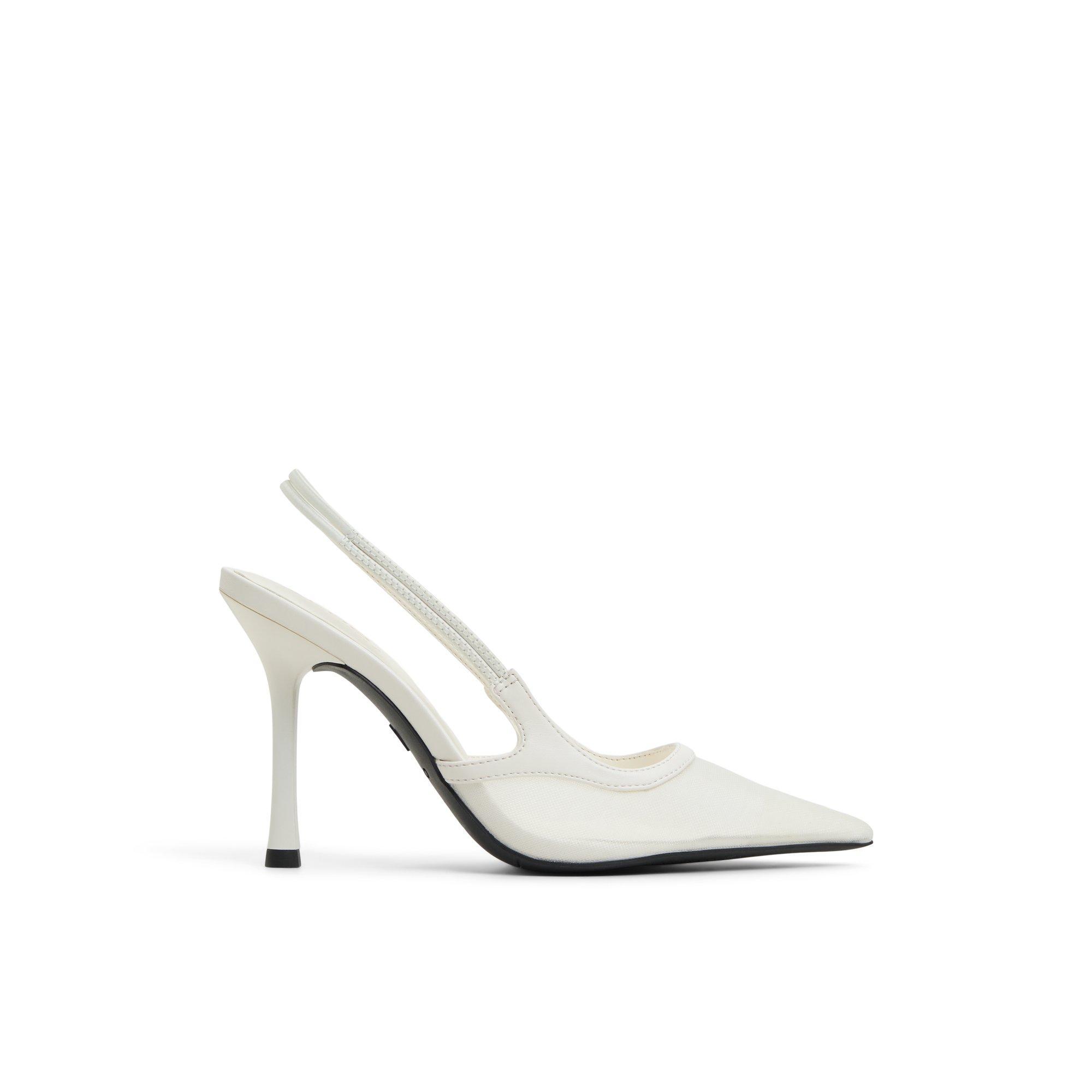 ALDO Evania - Women's Slingback Collection - White, Size 8.5 Product Image
