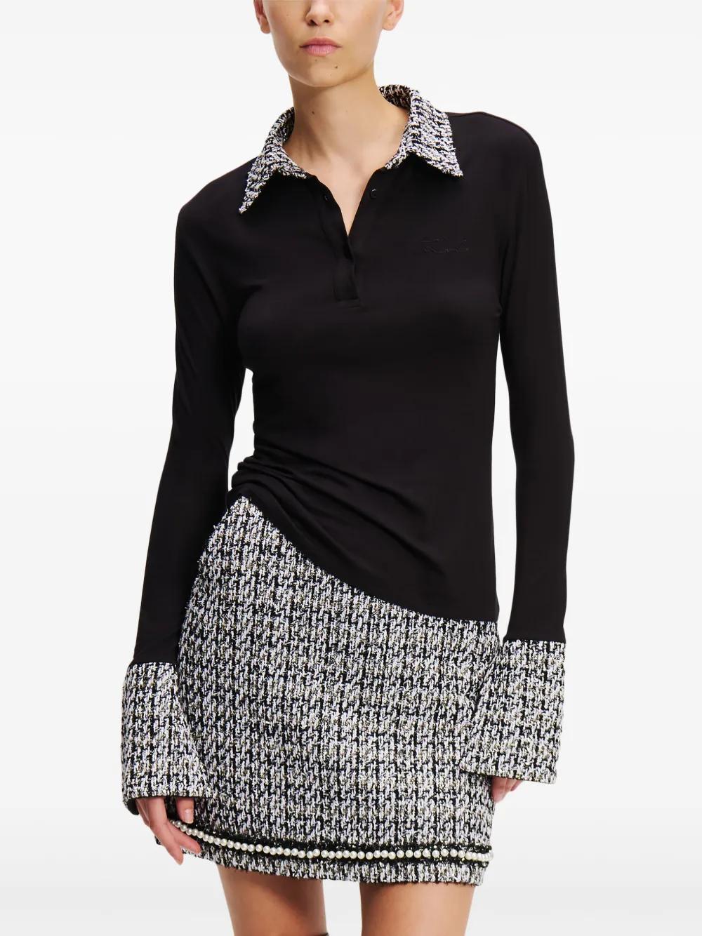 boucl� polo shirt Product Image