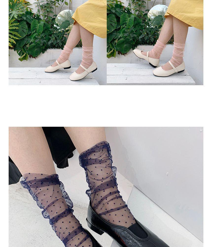 Sheer Dotted Socks Product Image