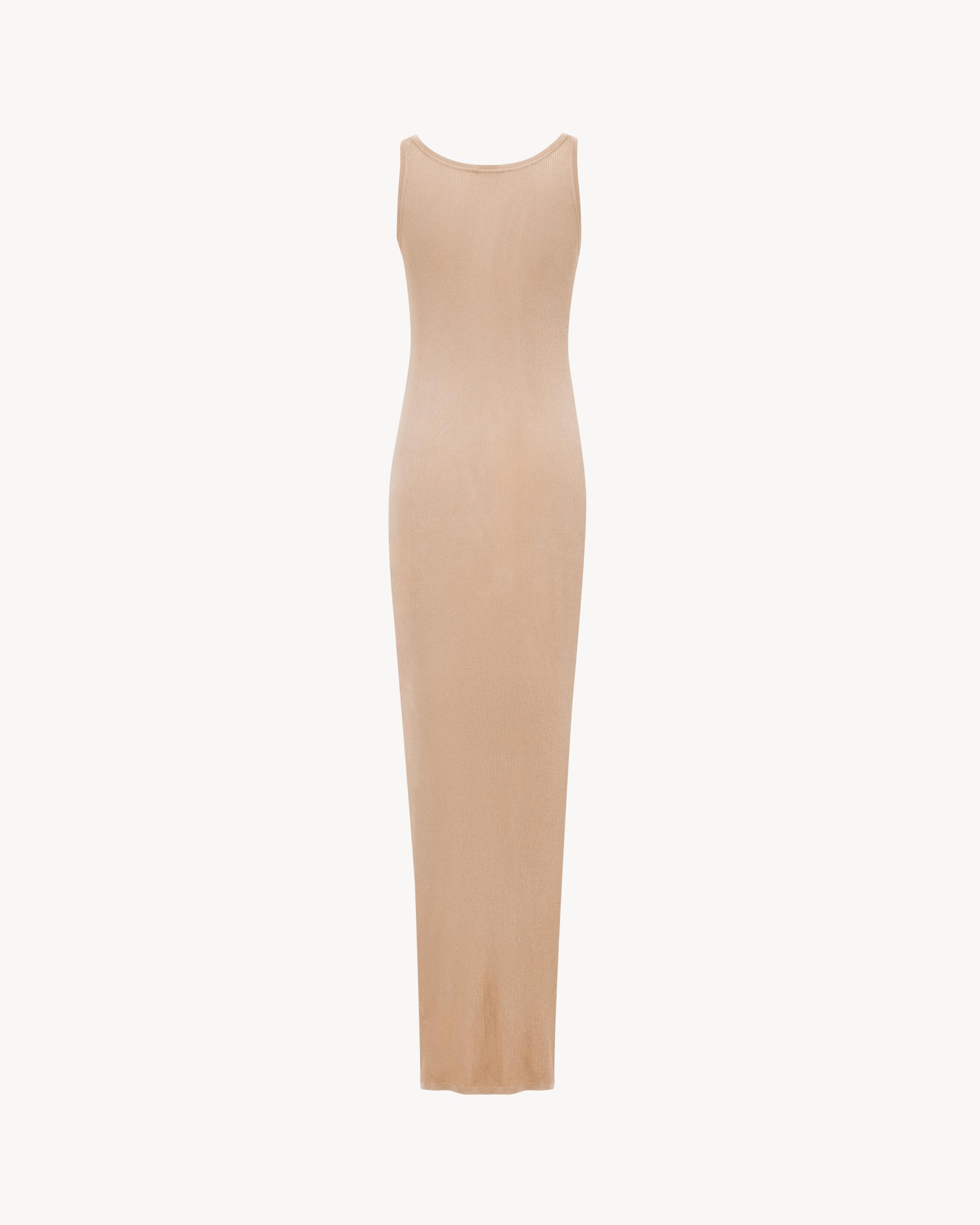 long tank dress in rib knit Product Image
