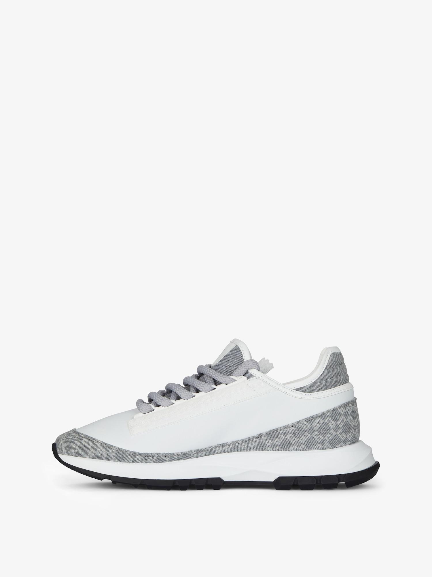 Spectre sneakers in leather & monogram 72 denim Product Image