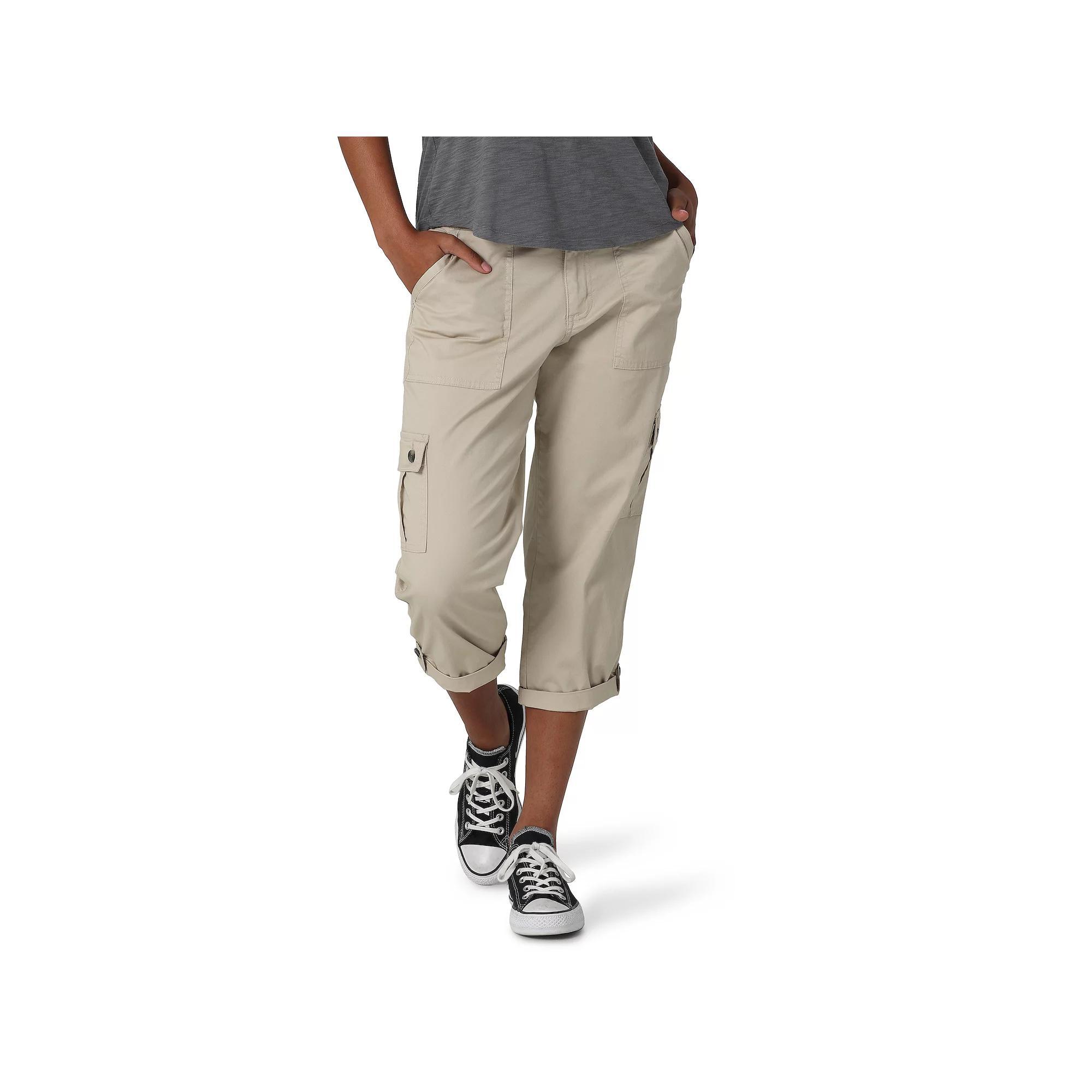 Women's Lee® Flex-To-Go Cargo Capri Pants, Size: 8, Pioner Beige Product Image