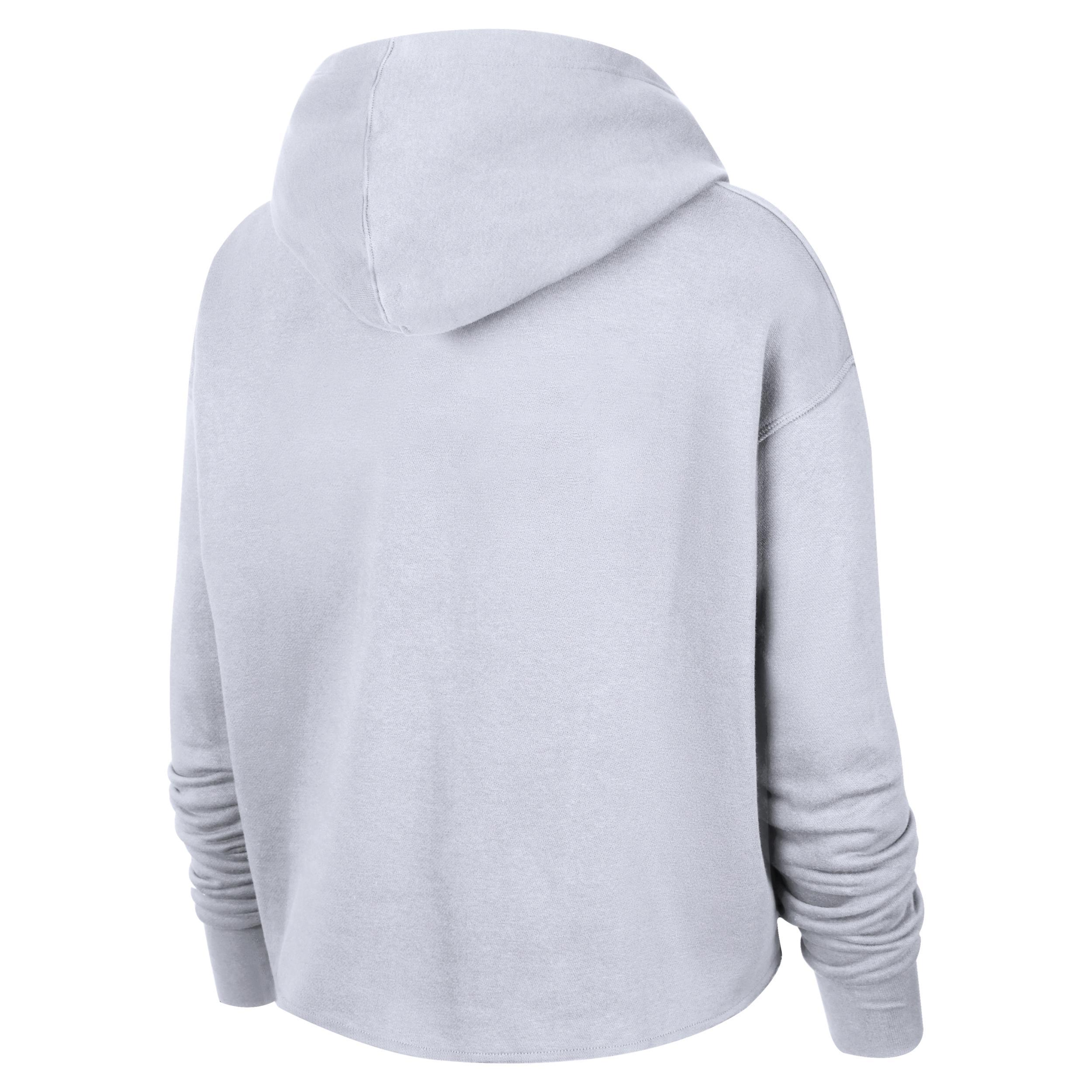 Team 13 Courtside Nike Womens WNBA Cropped Pullover Hoodie | DV6450-100 Product Image