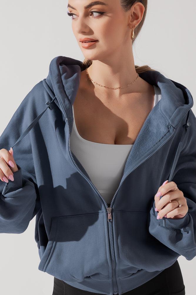 Zip Cloud Hoodie - Seashell Product Image