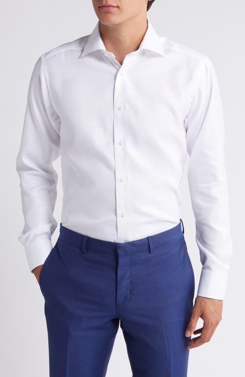 Eton Slim Fit Diagonal Weave Shirt Product Image