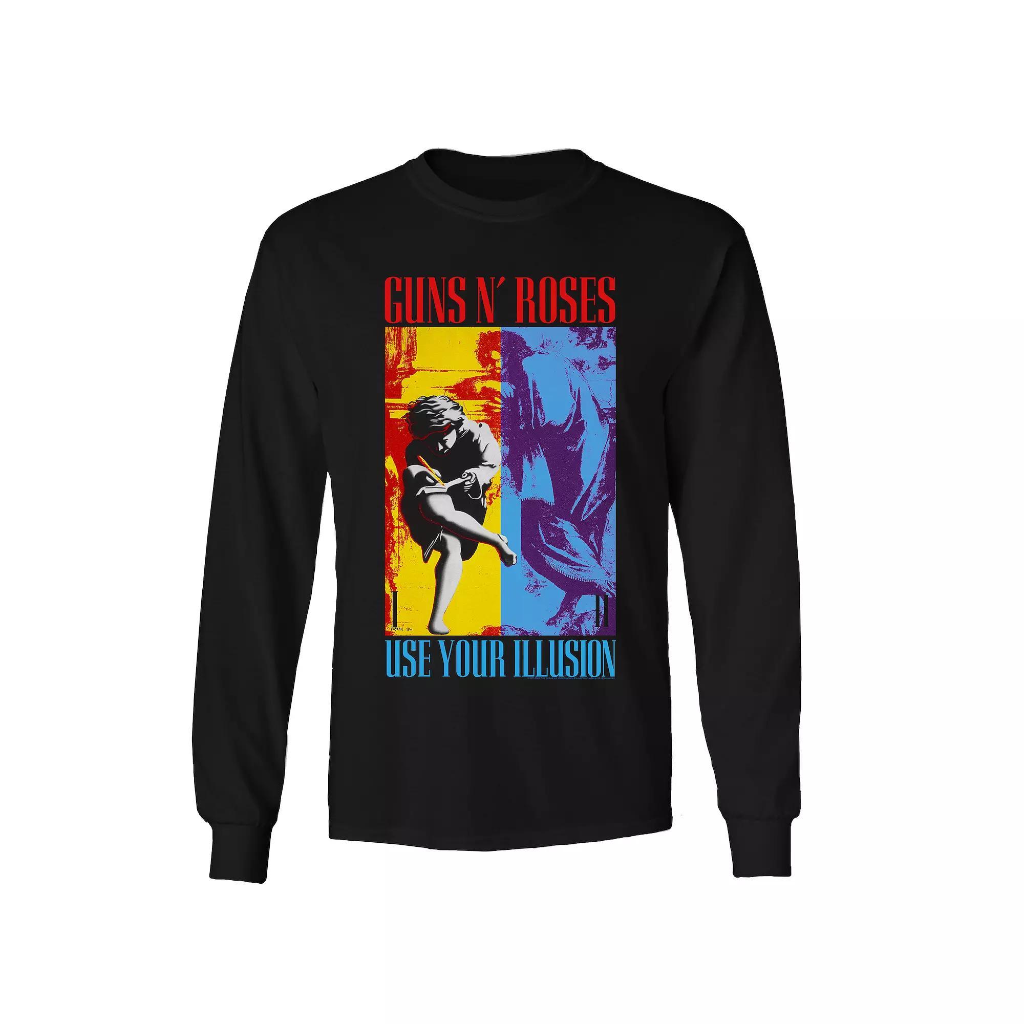 Men's Guns n' Roses Use Your Illusion 93 Long Sleeve Tee, Size: XL, Black Product Image