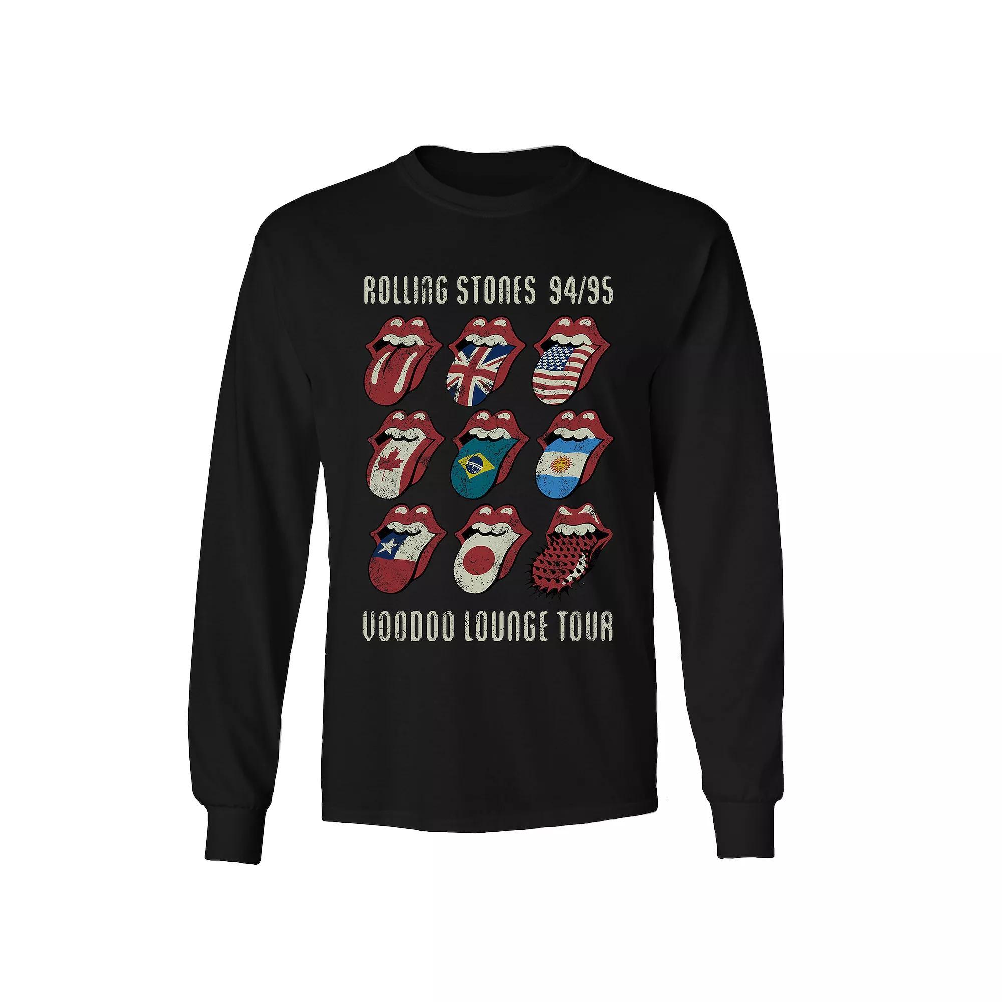 Men's Rolling Stones Voodoo Tongues Long Sleeve, Size: Medium, Black Product Image