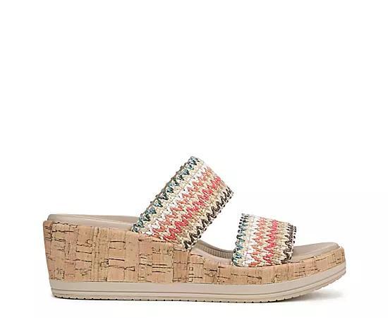 LifeStride Resort Women's Wedge Sandals, Size: 8 Wide, Pink Team Product Image