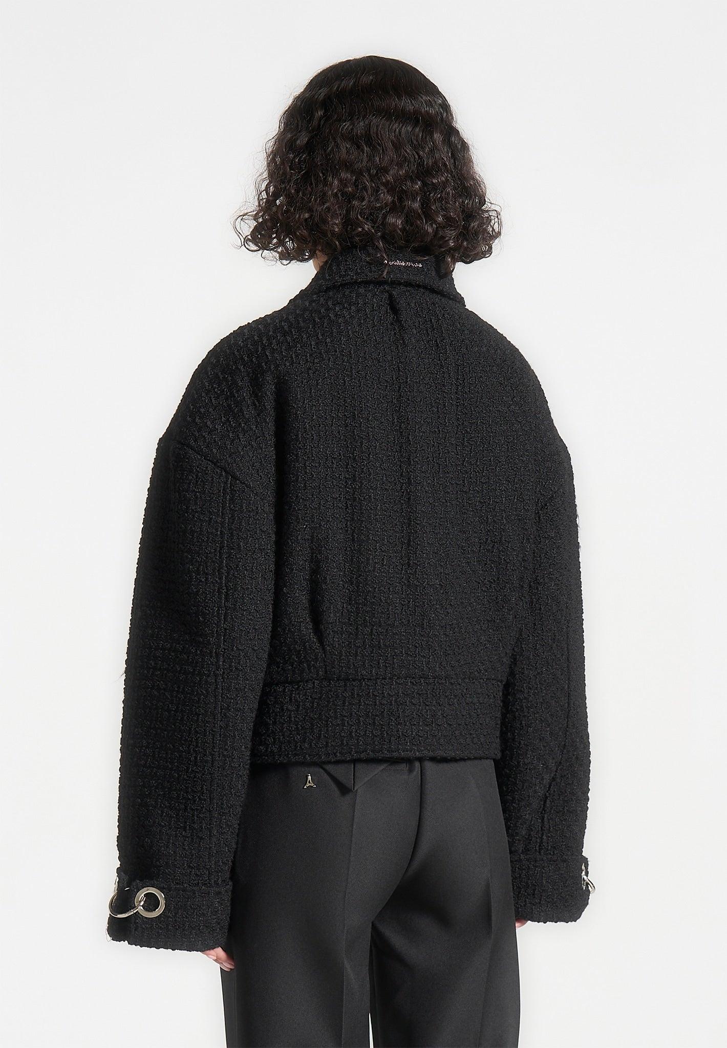 Boxy Boucle Jacket - Black Female Product Image