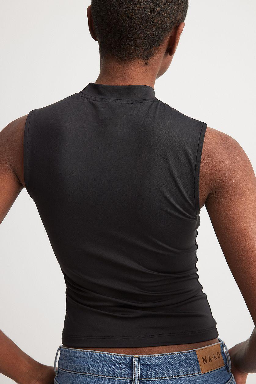 Body Hugging High Neck Top Product Image