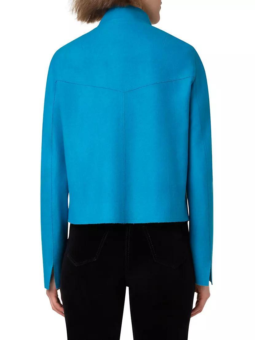 Wool-Blend Boxy Jacket Product Image