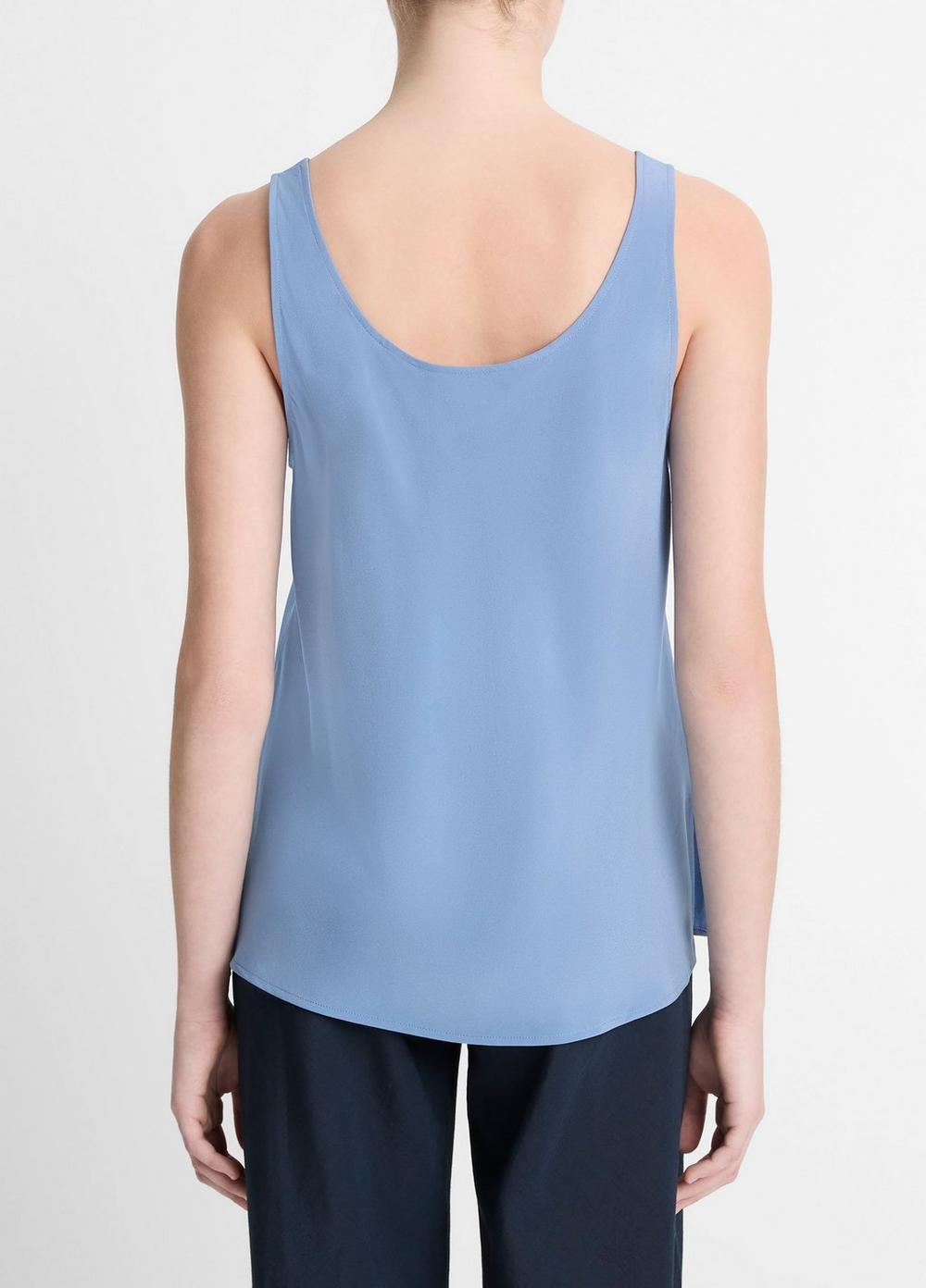 Womens Classic Stretch-Silk Bias Tank, Tidal, Size S Vince Product Image
