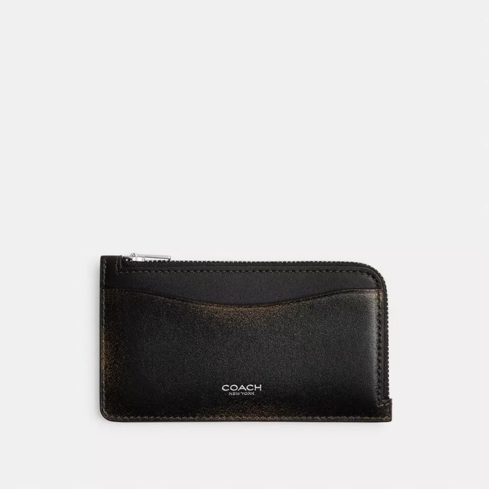 New York Zip Card Case In Loved Leather Product Image