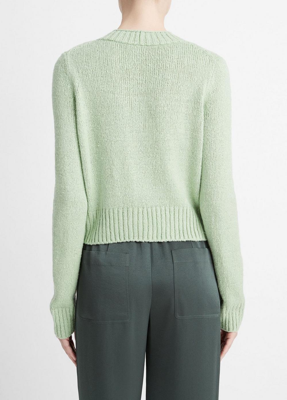 Plush Italian Silk Crew Neck Sweater Product Image