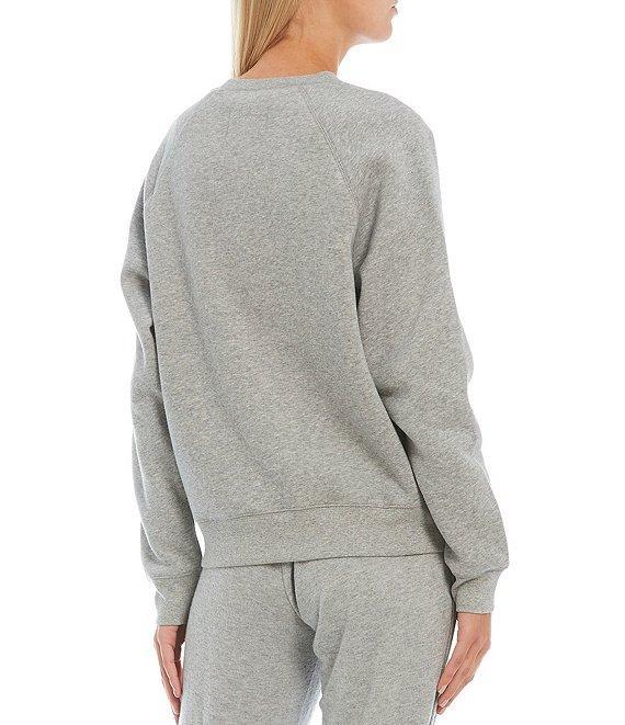 UGG® Madeline Fuzzy Logo Long Sleeve Coordinating Lounge Sweatshirt Product Image