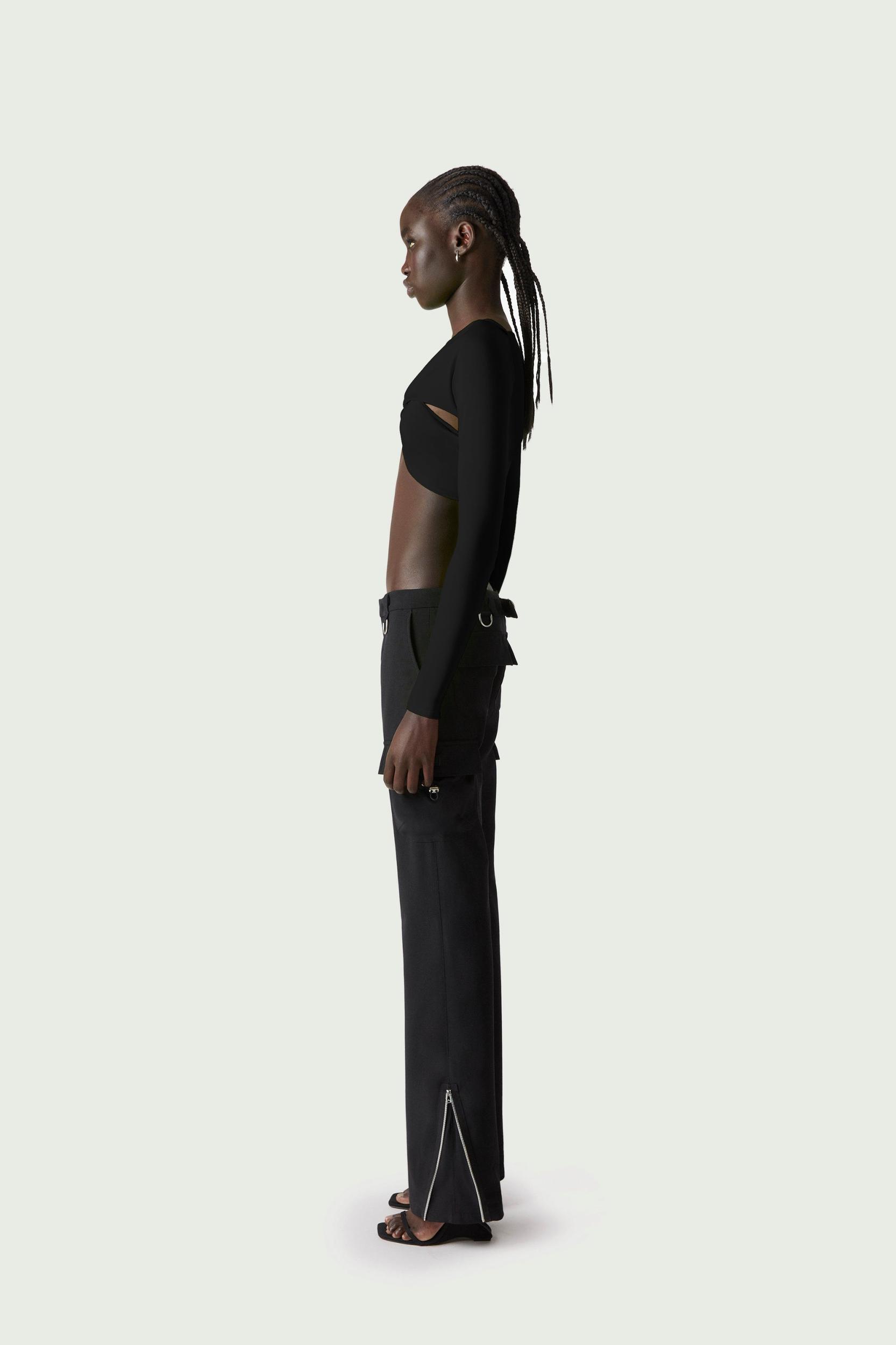 Cropped Draped Top Product Image