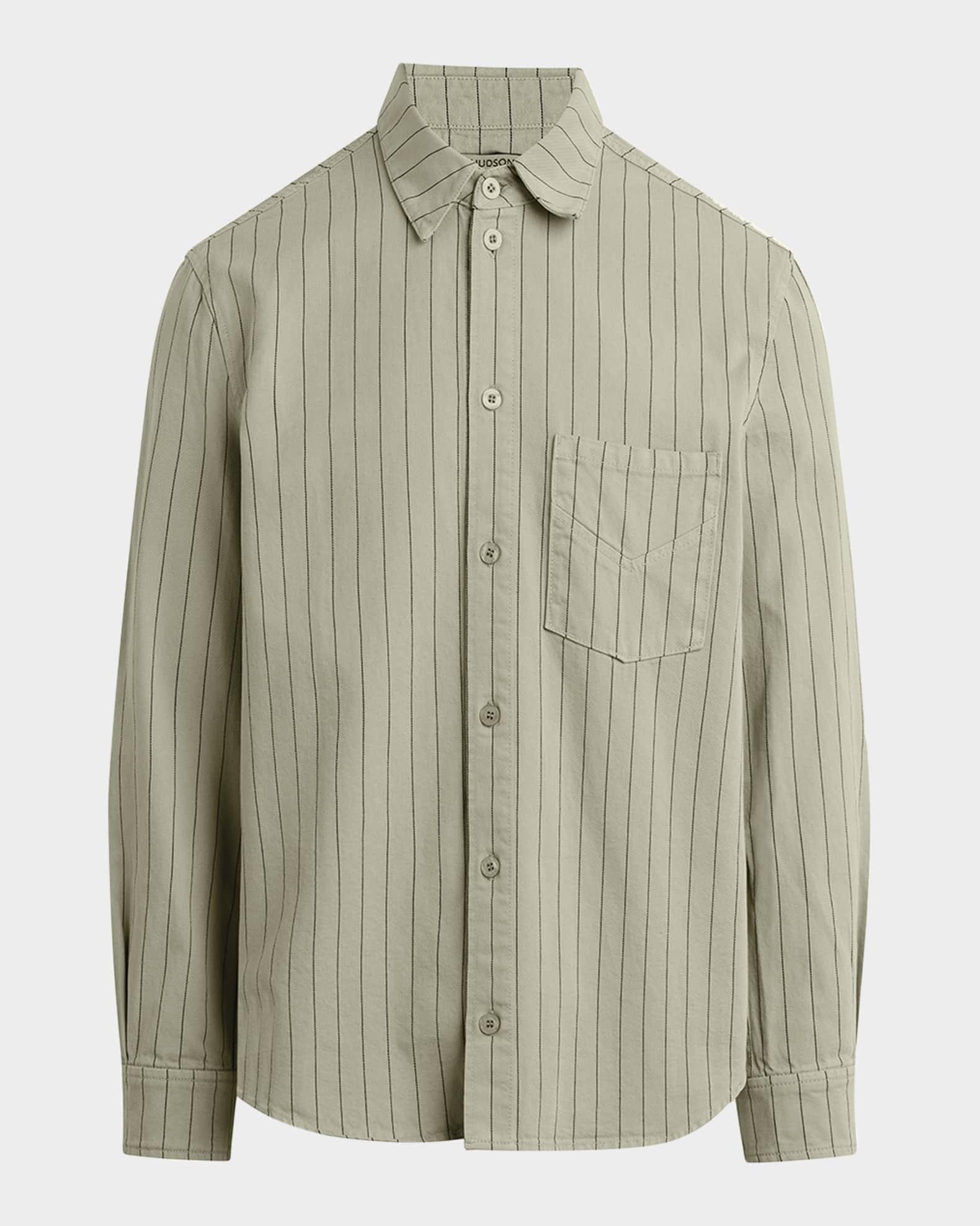 Men's Pinstripe Pocket Sport Shirt Product Image