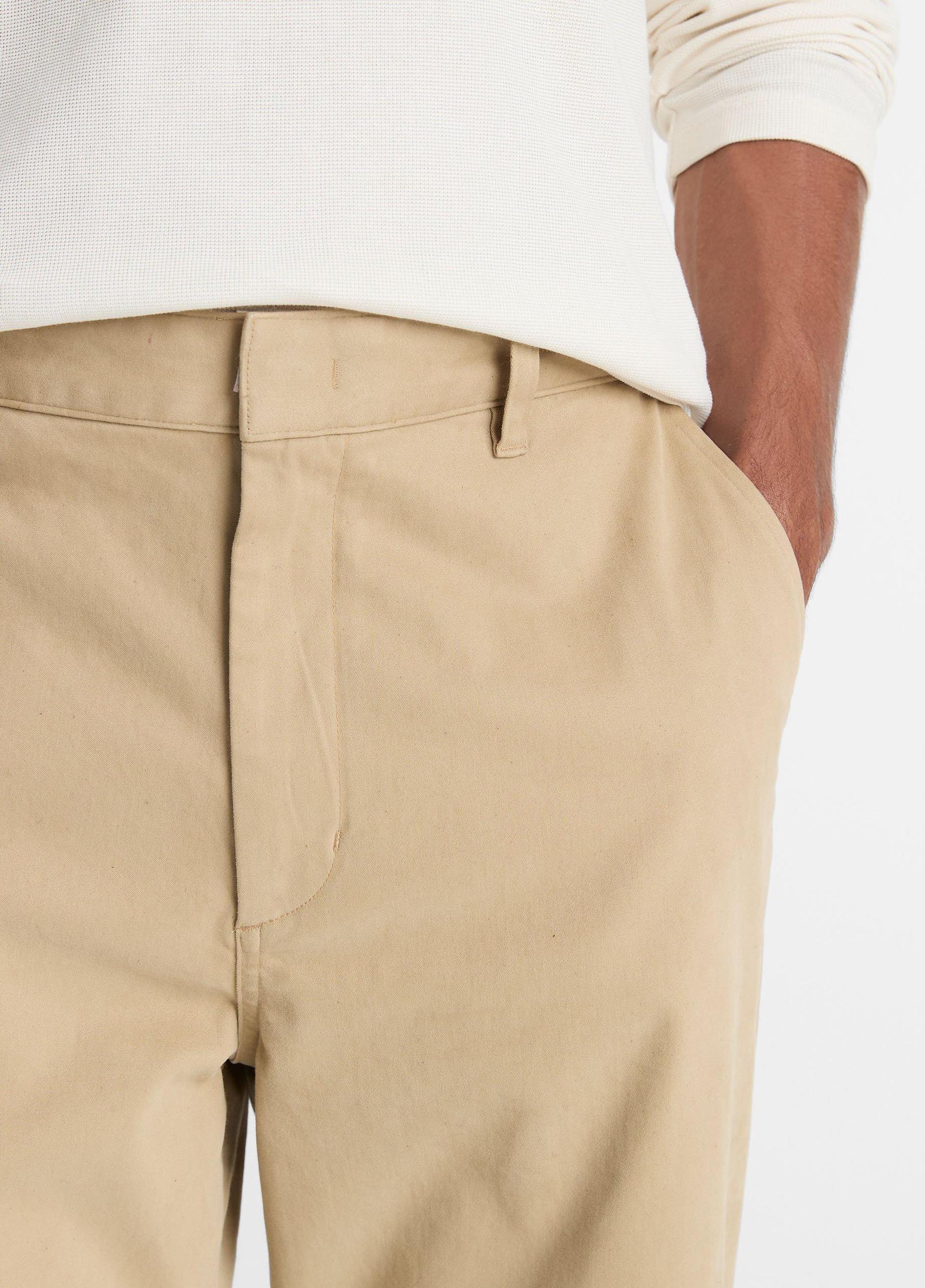Relaxed Italian Peached Stretch-Cotton Double-Knee Pant Product Image