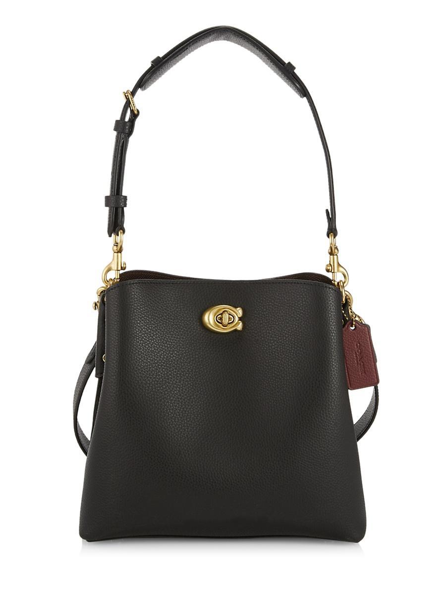 Womens Willow Leather Bucket Bag Product Image