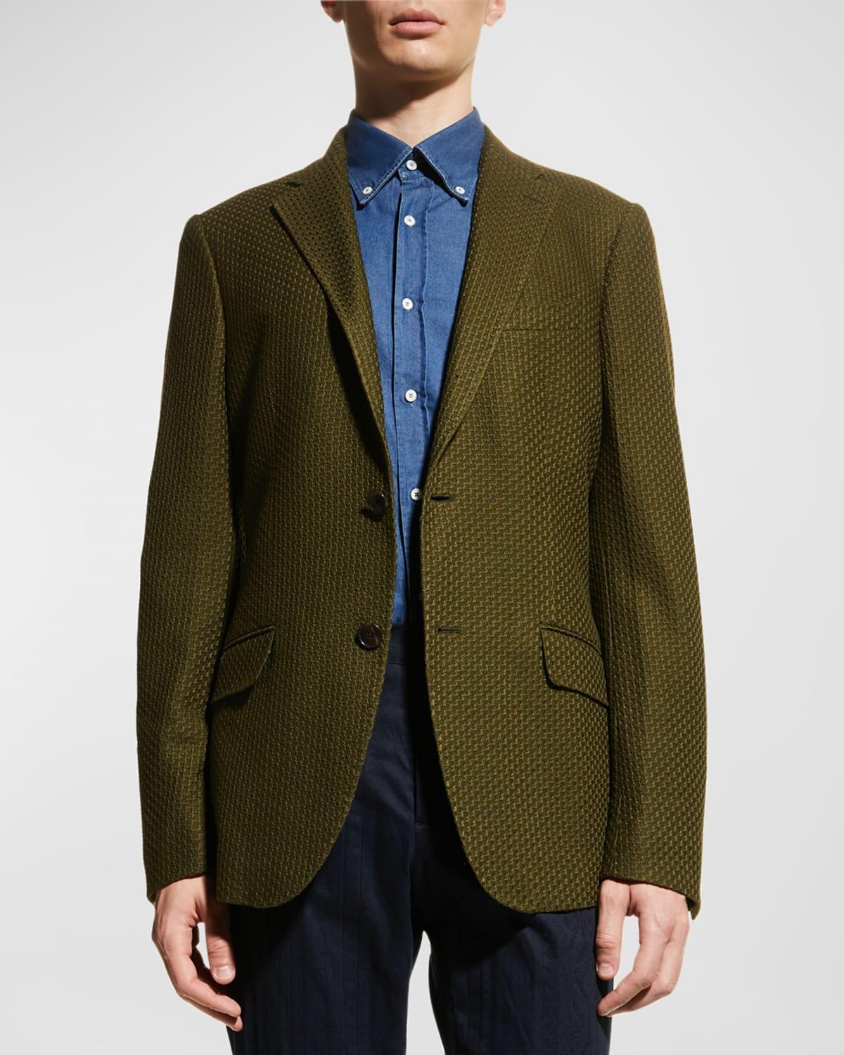 Mens Basic Knit Blazer Product Image