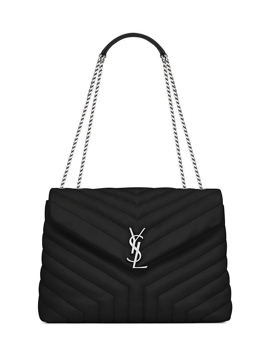 Womens Loulou Medium Shoulder Bag in Quilted Leather Product Image