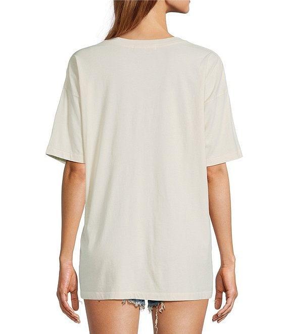 Daydreamer Knit Eagle Crew Neck Short Sleeve Tee Product Image