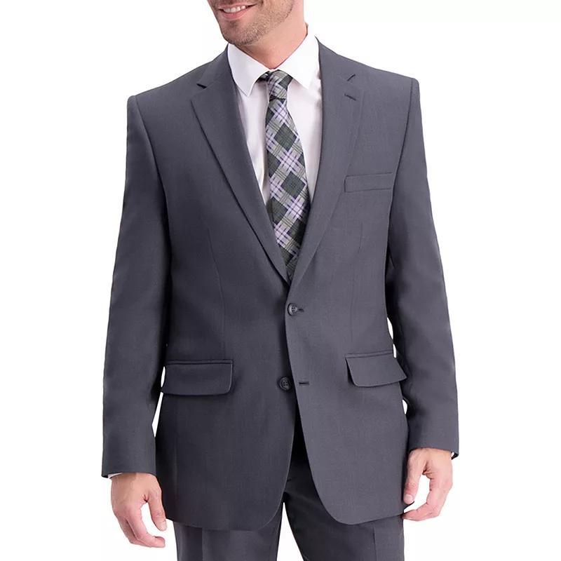 Men's Haggar® Travel Performance Tailored-Fit Stretch Suit Jacket, Size: 48 LONG, Dark Gray Grey Product Image