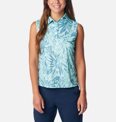 Columbia Super Tidal Tee SL Polo (Canyon Tropictones) Women's Clothing Product Image