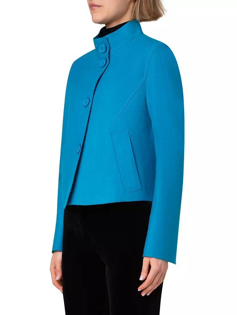 Wool-Blend Boxy Jacket Product Image