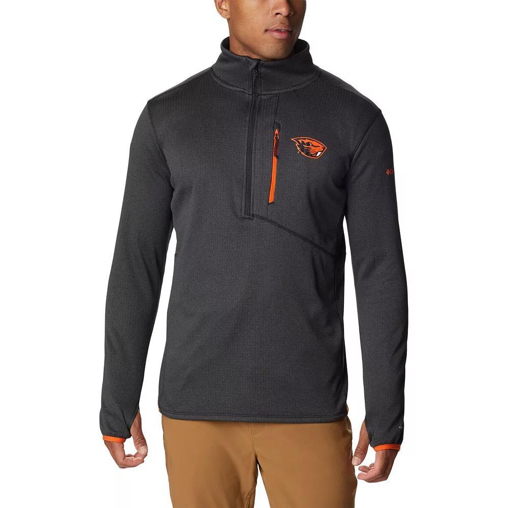 Men's Columbia Black Oregon State Beavers Park View Omni-Wick Half-Zip Top, Size: Small Product Image