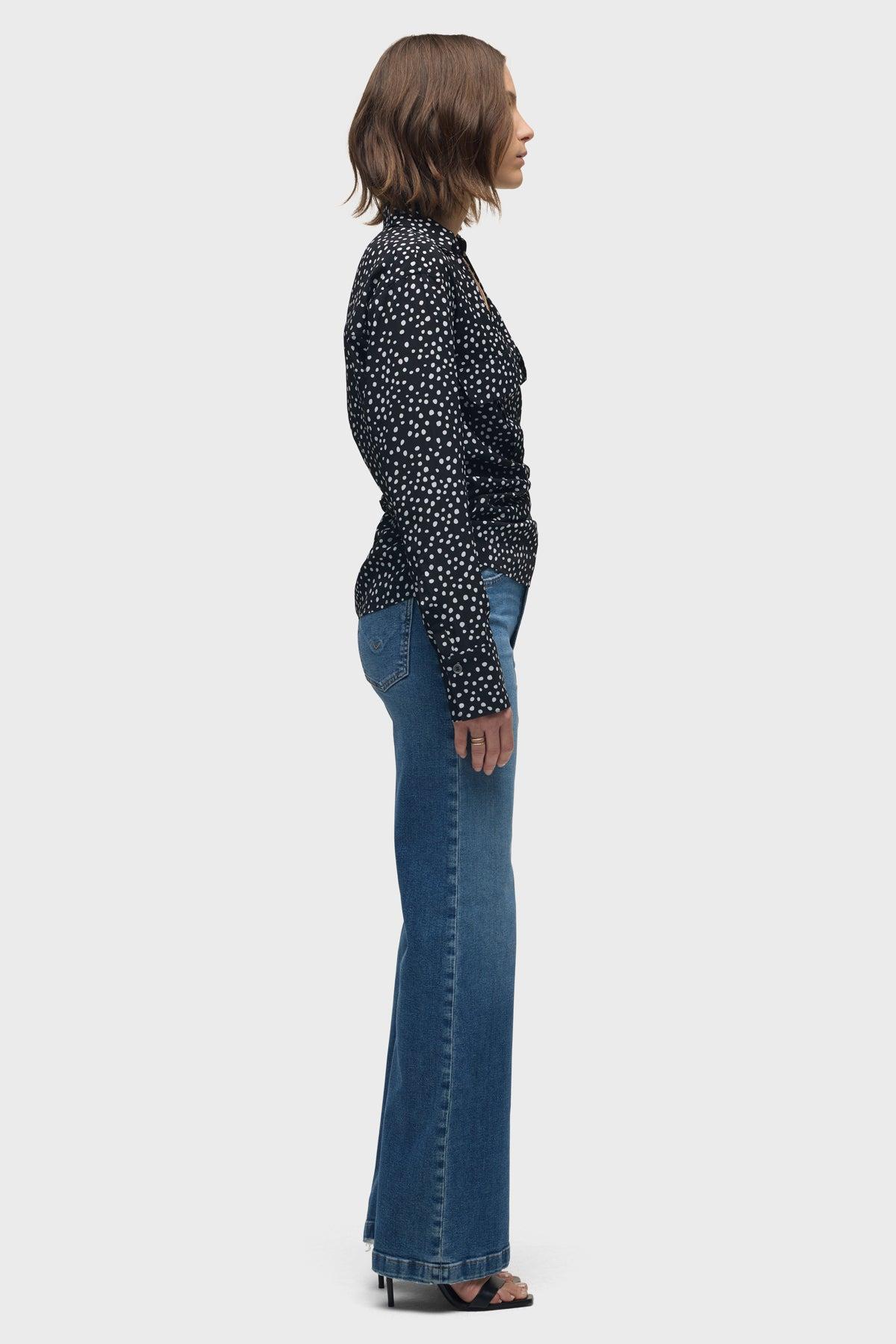 Long Sleeve Wrap Shirt Female Product Image