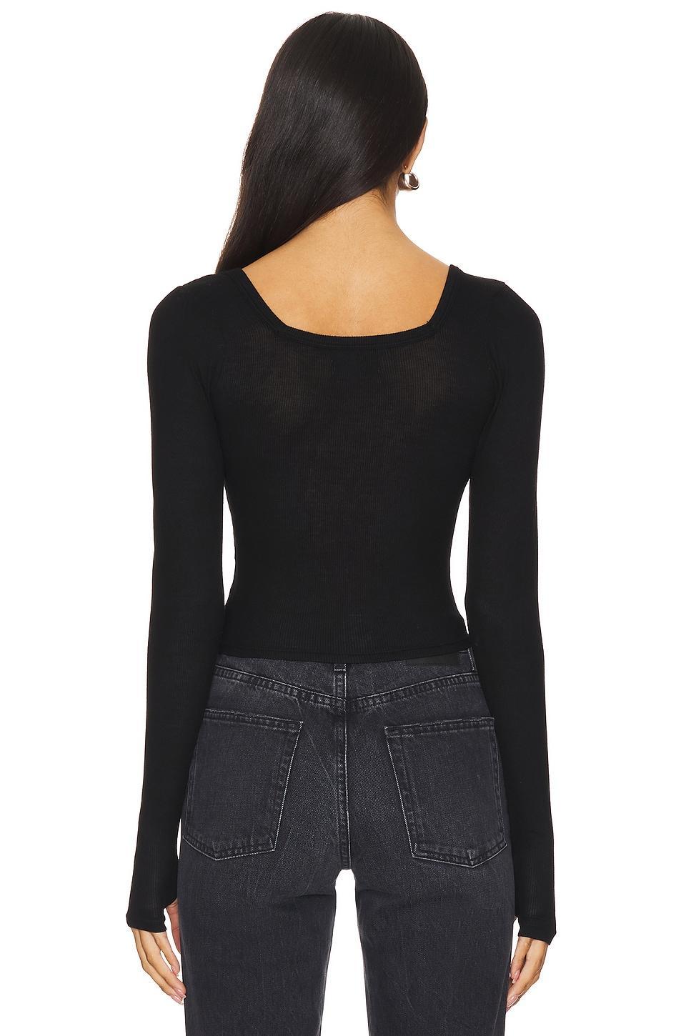 Pryderi Crop Square Neck Long Sleeve Michael Lauren Product Image
