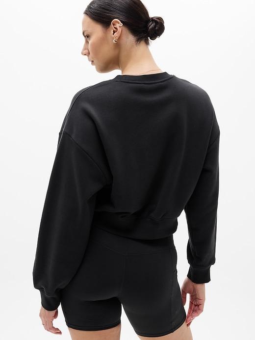 Heavyweight Terry Crop Crew Sweatshirt Product Image
