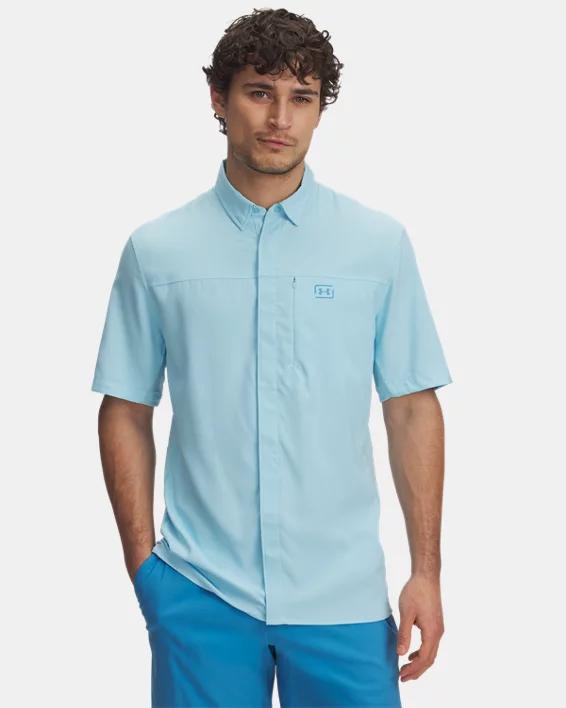UA Fish Pro Hybrid Woven Mens Short Sleeve Product Image