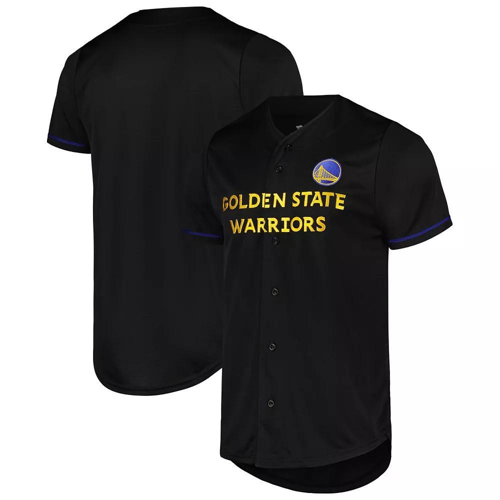 Men's Fanatics Black Golden State Warriors Pop Baseball Jersey, Size: Large Product Image