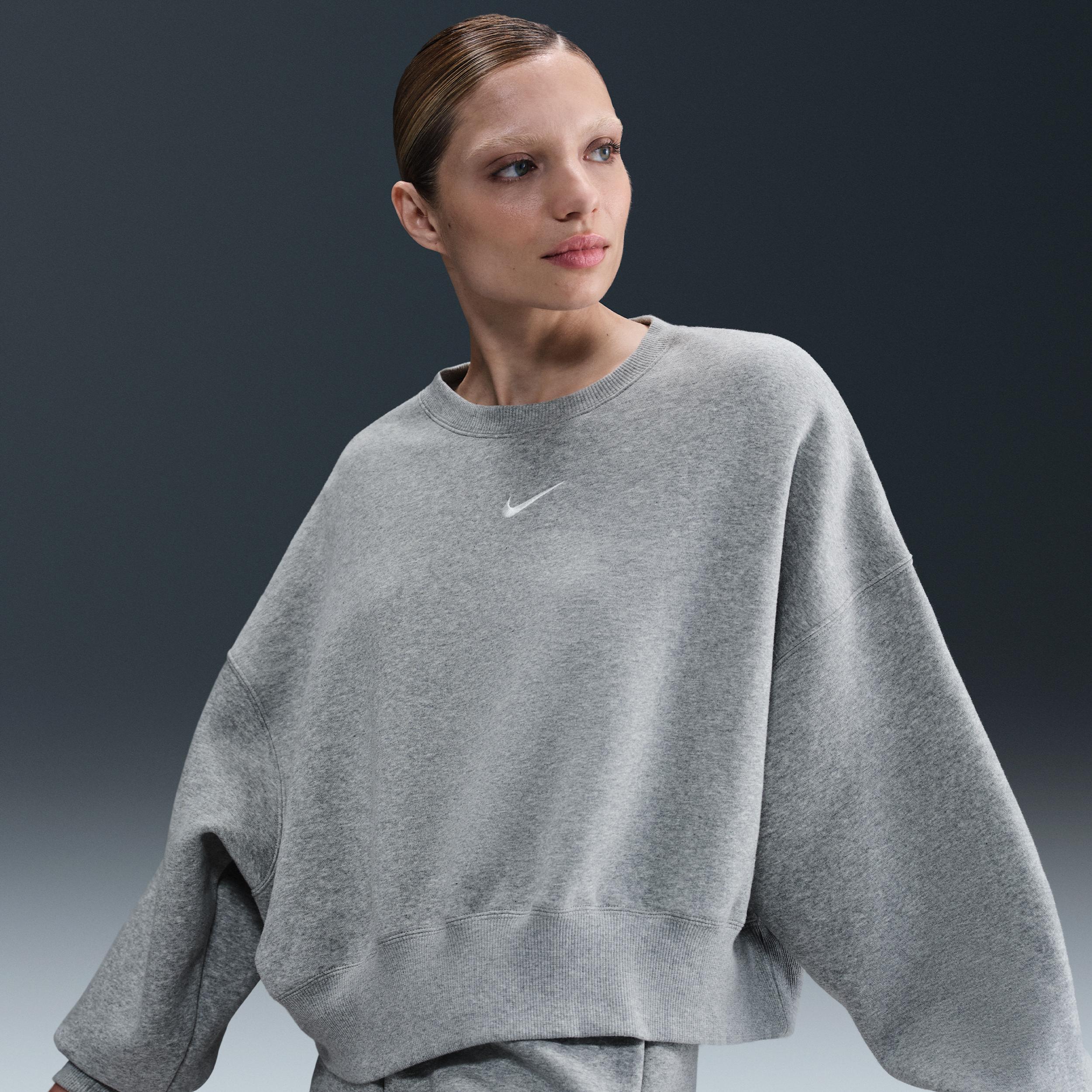 Women's Nike Sportswear Phoenix Fleece Over-Oversized Crew-Neck Sweatshirt Product Image