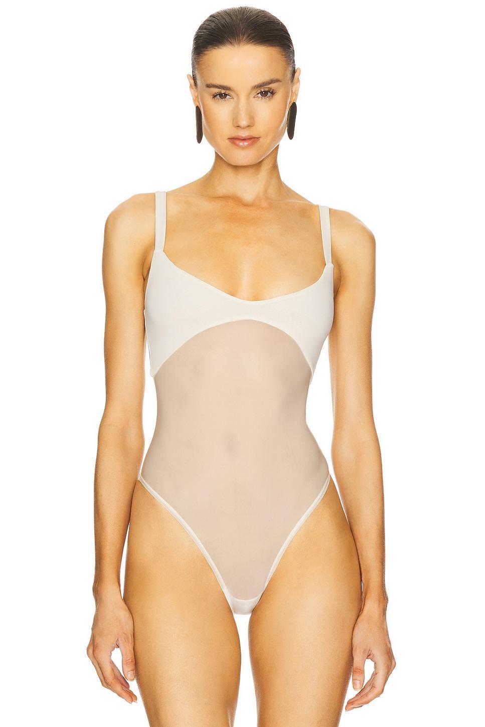 Sheer Knit Bodysuit Helsa Product Image