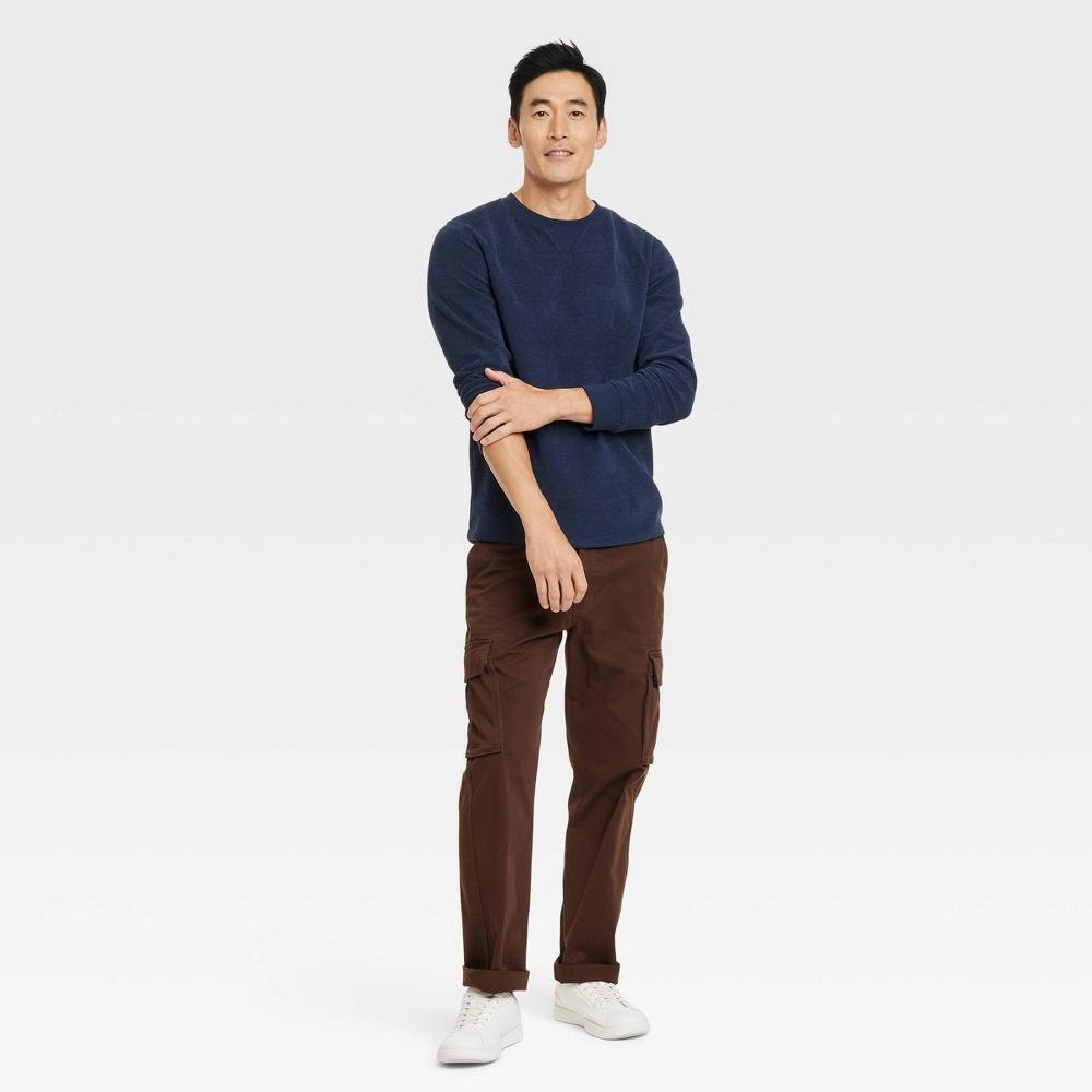 Men's Long Sleeve Textured T-Shirt - Goodfellow & Co™ Product Image
