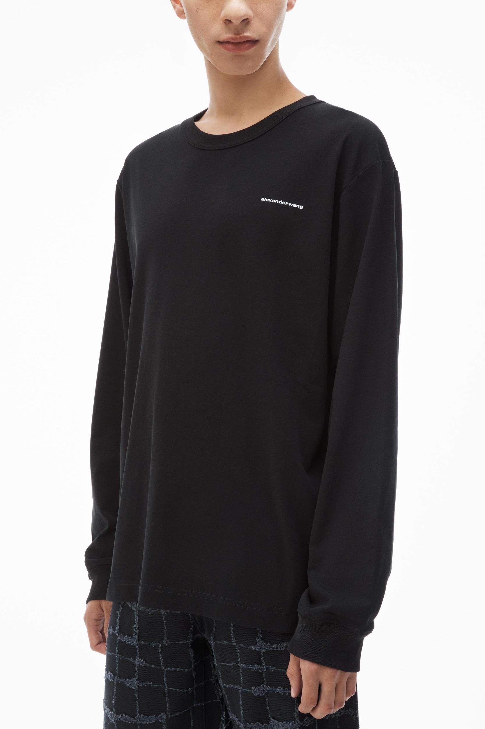 Unisex Long Sleeve Tee In High Twist Jersey Product Image