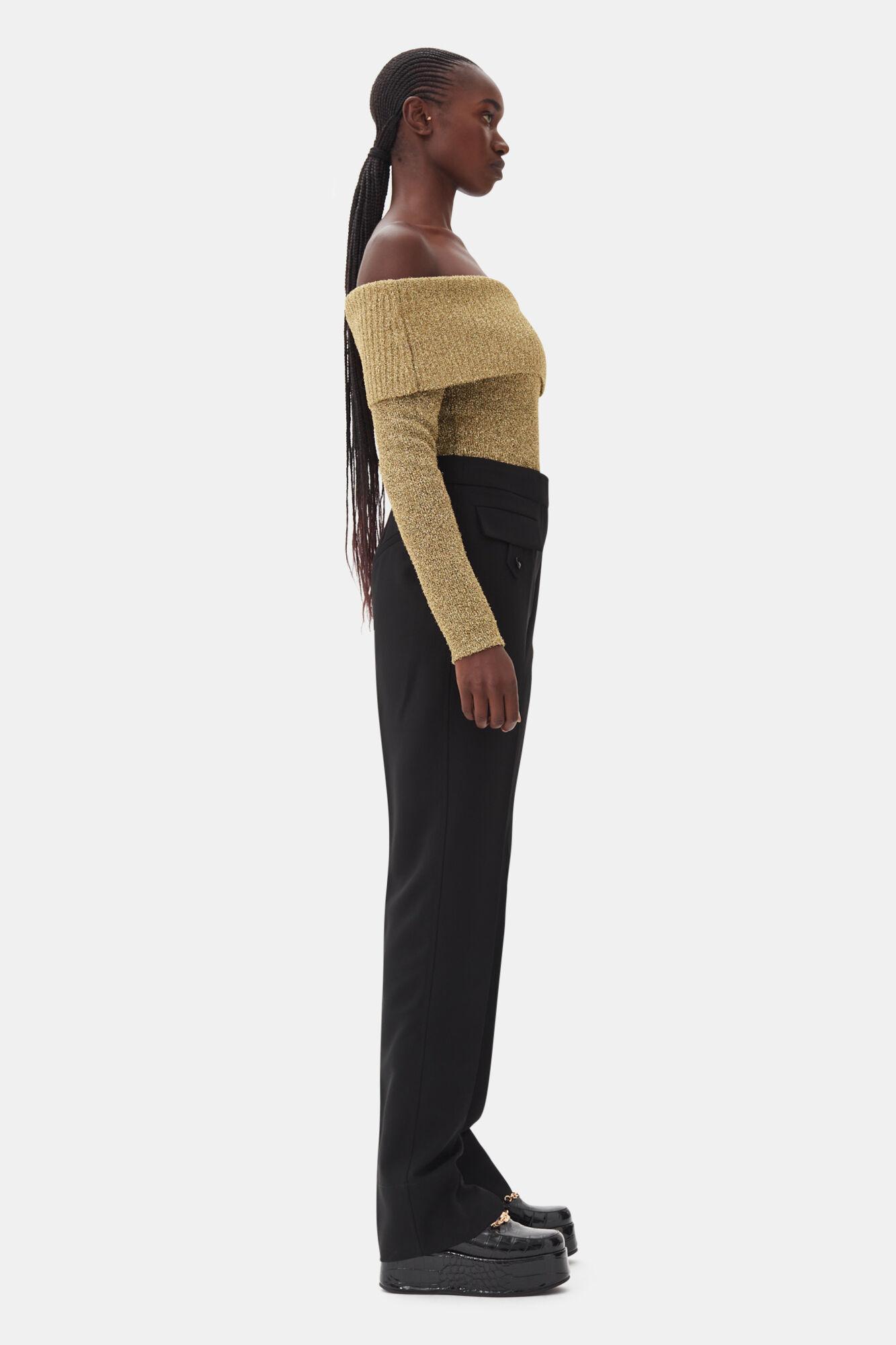 Black Suiting Pants Product Image