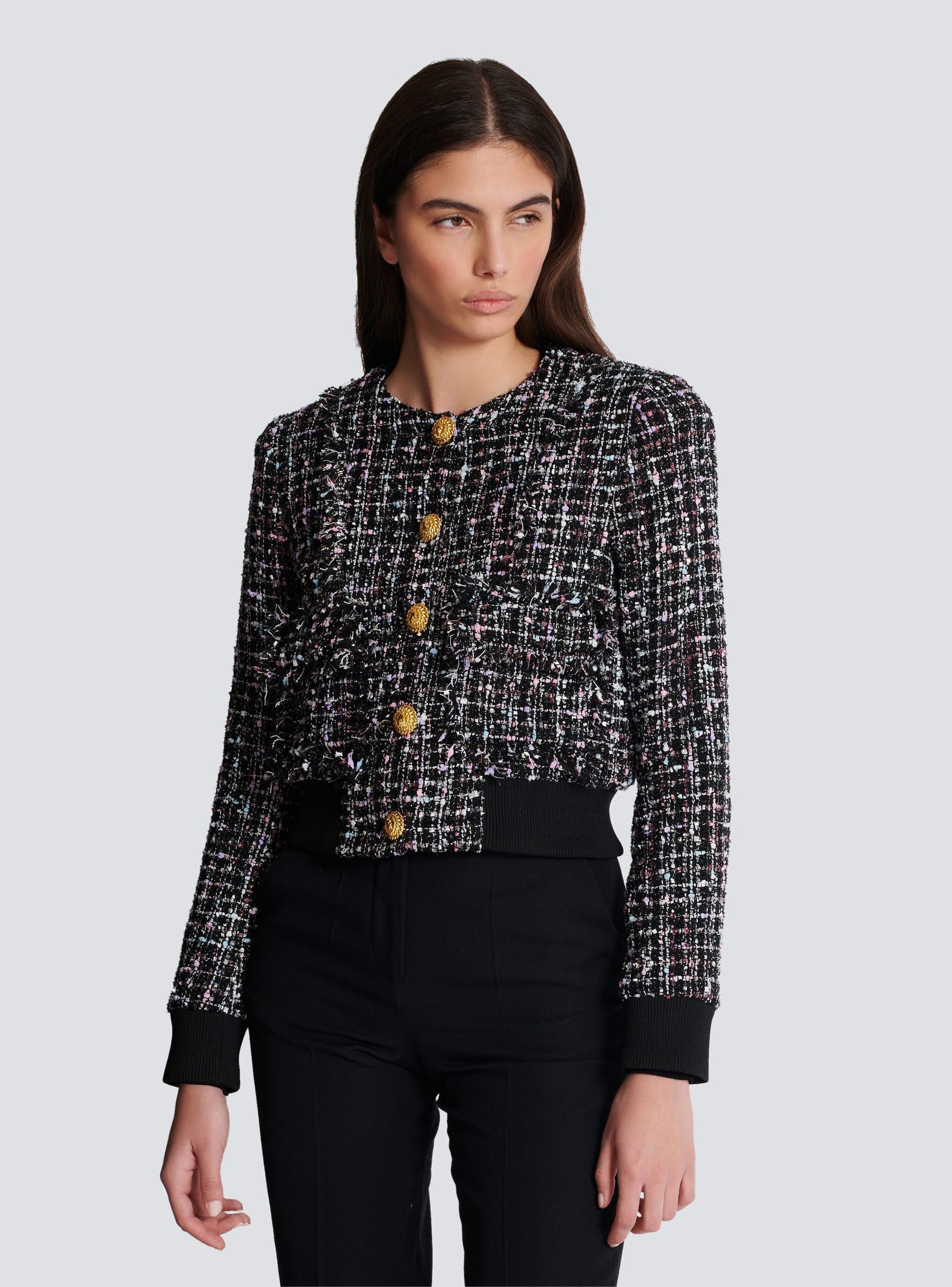 Tweed jacket with buttons Product Image