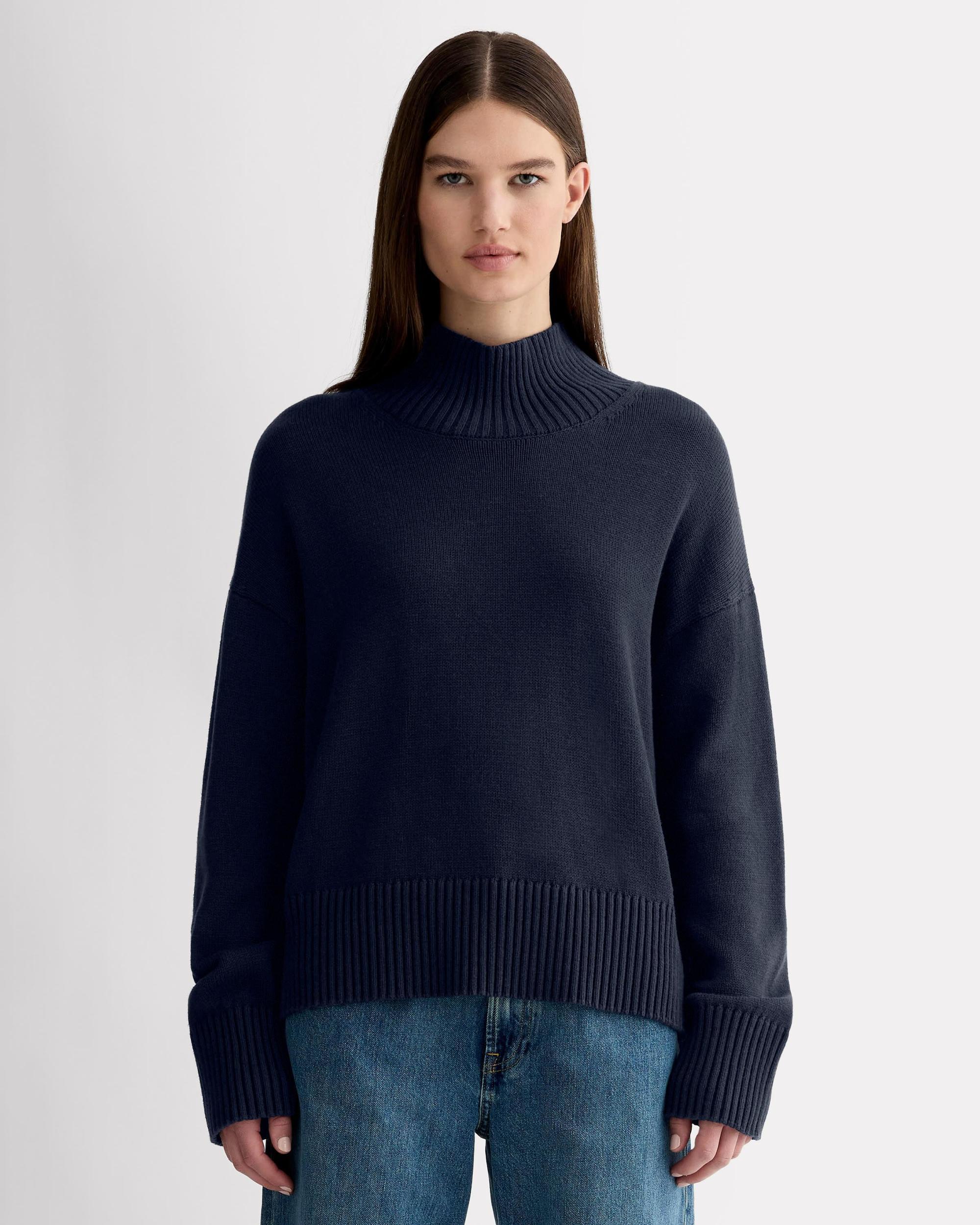 The Boxy Turtleneck in Everyday Cotton Product Image