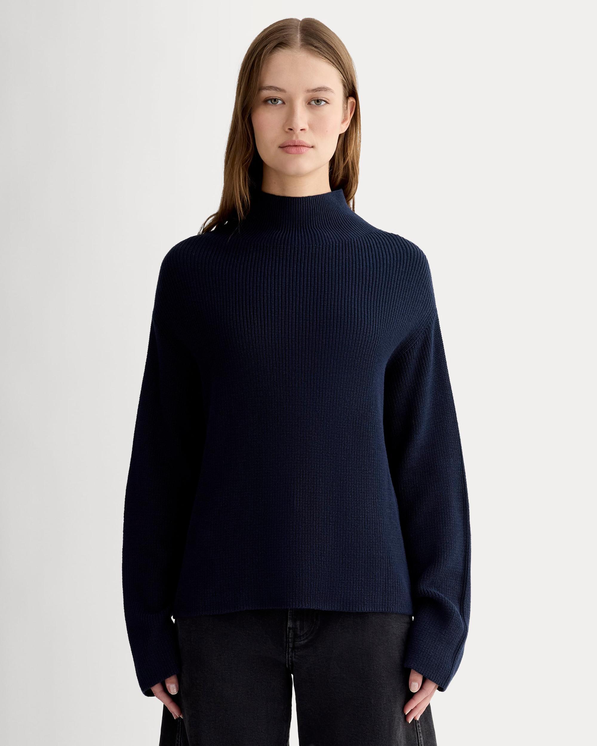 The Slouchy Funnel Neck in Everyday Cotton Product Image