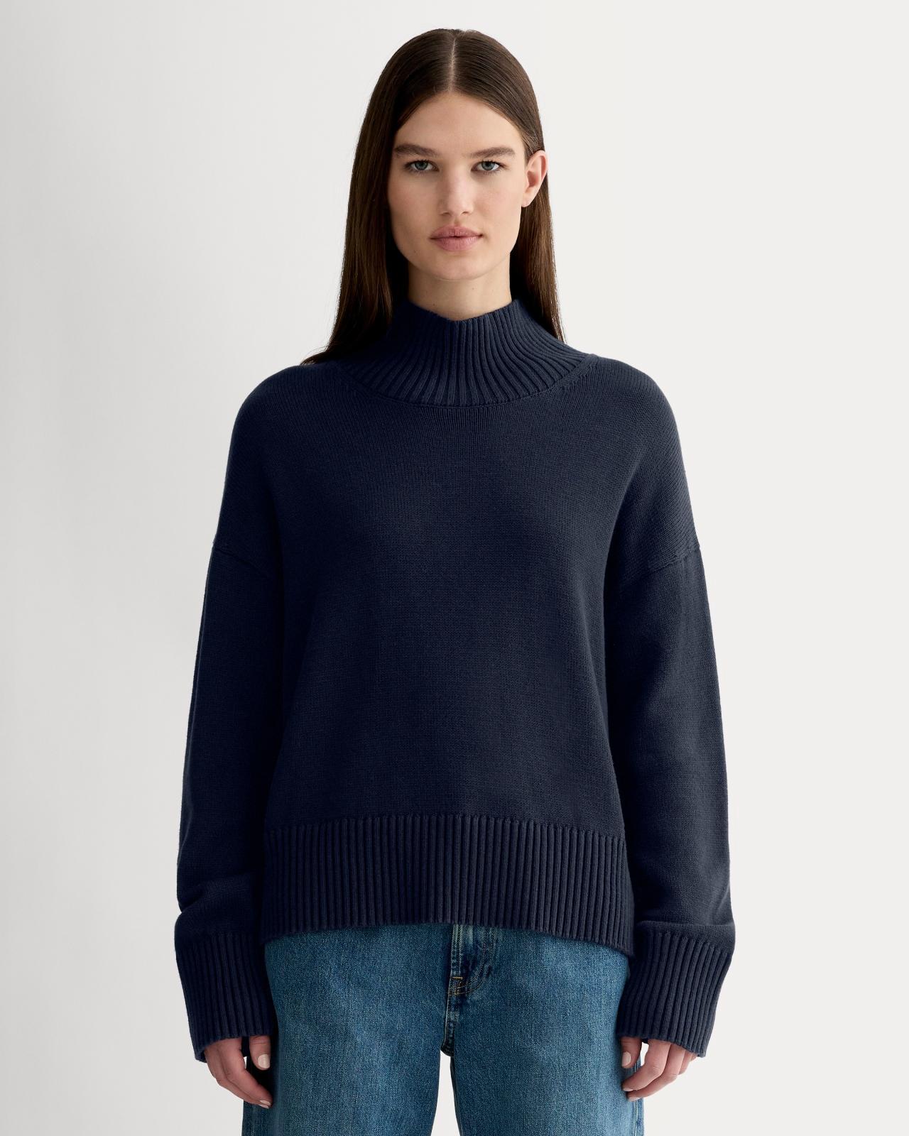 The Boxy Turtleneck in Everyday Cotton Product Image