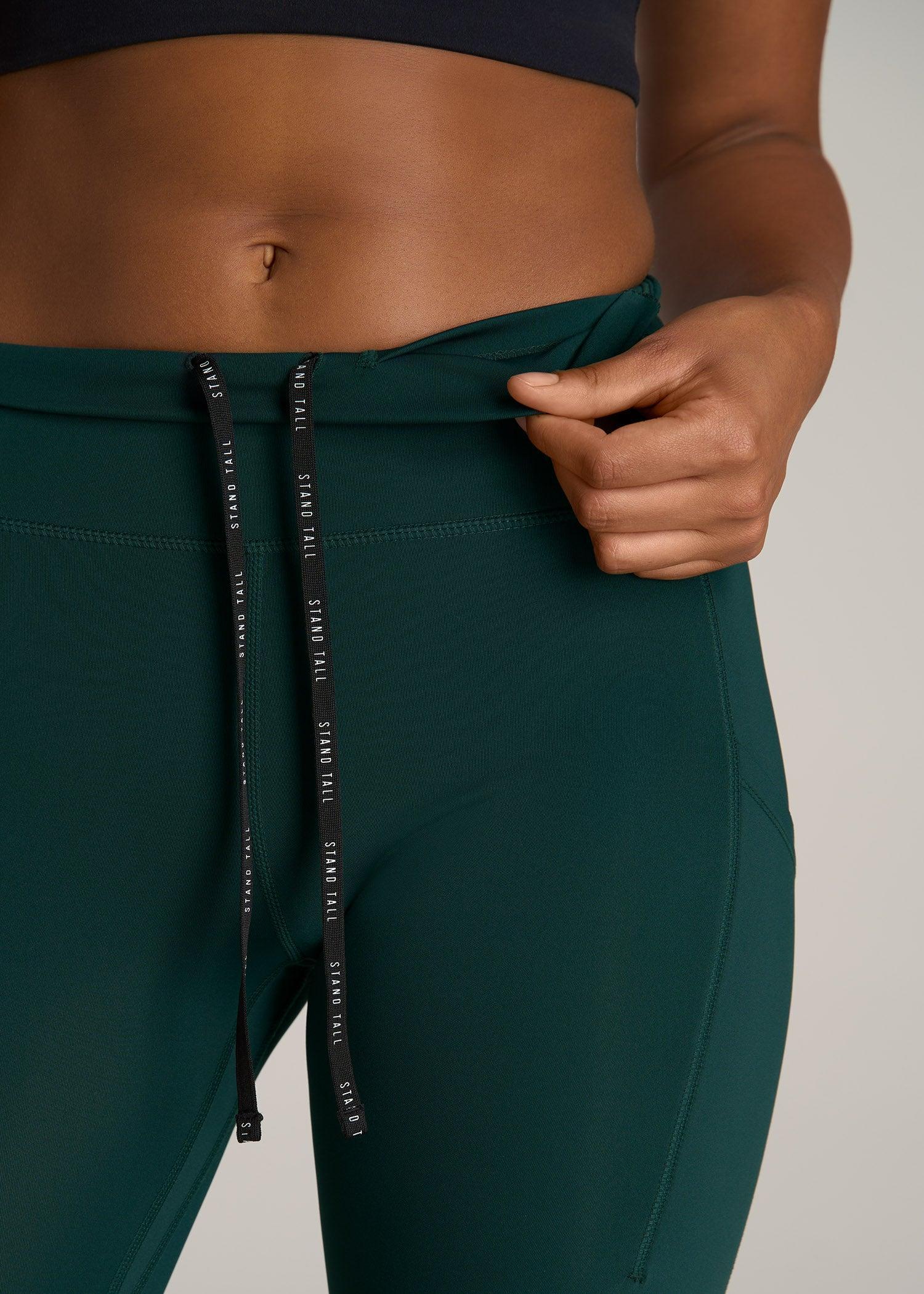 Mid Rise Run Legging for Women for Tall Women in Emerald Product Image