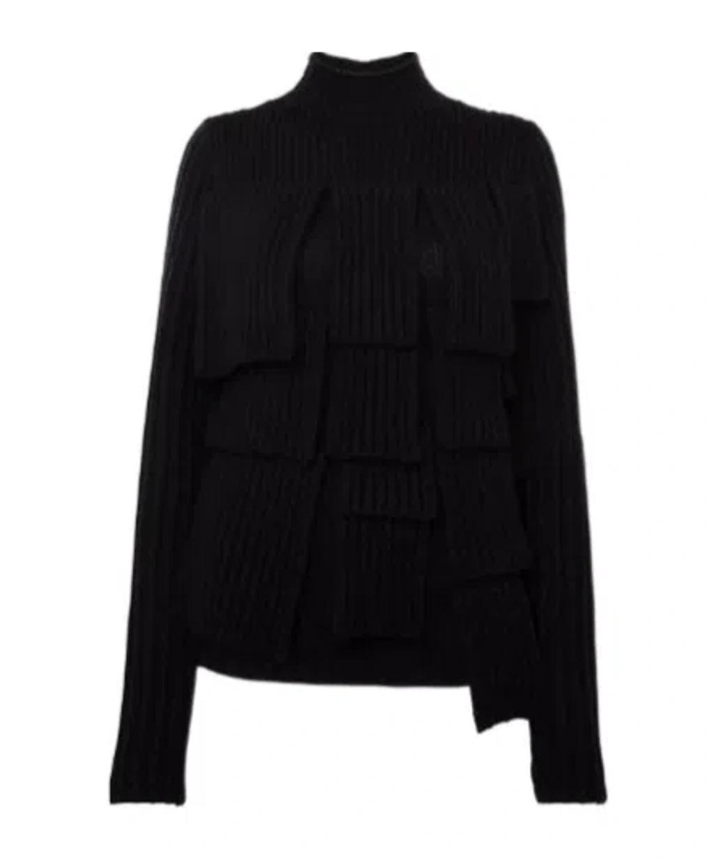 JW ANDERSON Panelled Flap Sweater In Blue Product Image