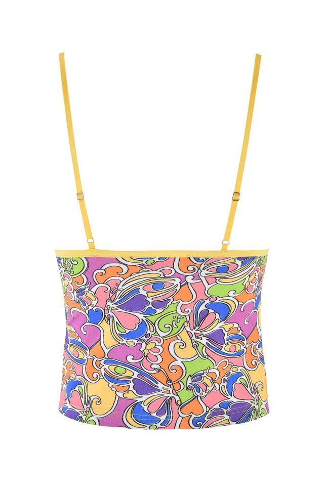 ETTA TOP - TROPICAL BUTTERFLY BLOOM Product Image