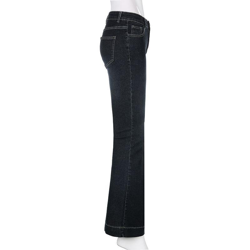 Low Waist Boot Cut Jeans Product Image