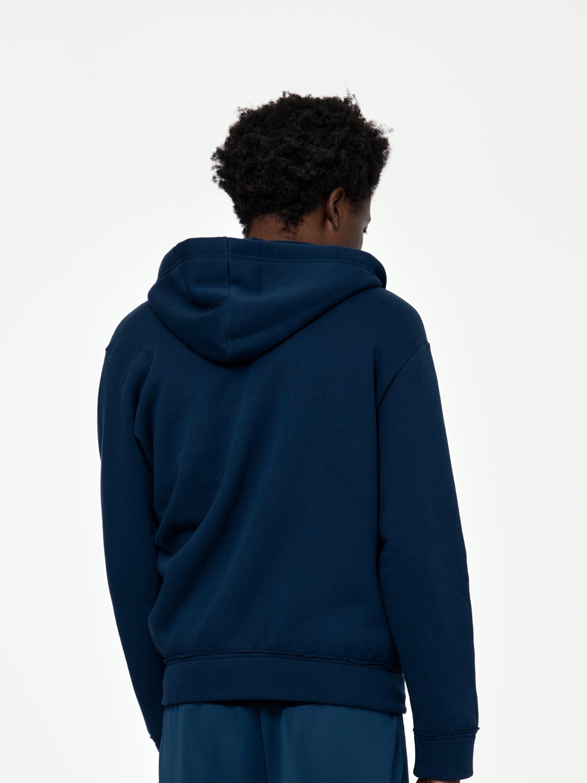 Twisted Zip-Up Hoodie (Navy) Product Image